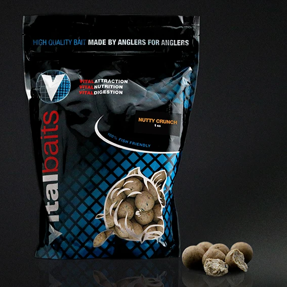 Vital Baits Boilies Nutty Crunch 14mm (1kg) 3 Vital Baits Boilies Nutty Crunch 14mm (1kg)