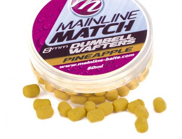 Mainline Match Dumbell Wafters Pineapple (8mm) 3 Mainline Match Dumbell Wafters Pineapple (8mm)