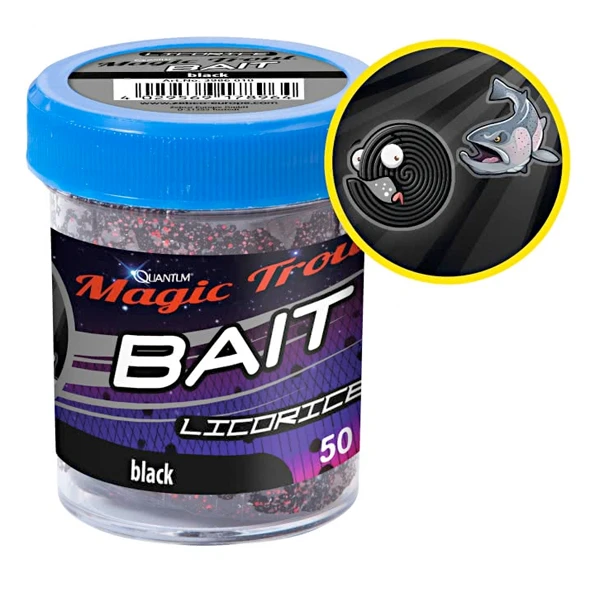 Magic Trout Trout Bait Taste Black Lakritz 50g 3 Magic Trout Trout Bait Taste Black Lakritz 50g